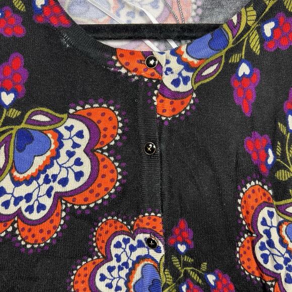 NWT Joseph A floral print button up cardigan office workwear Large relaxed - Picture 4 of 10